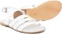 Monnalisa rhinestone-embellished leather sandals White - Thumbnail 2
