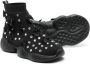 Monnalisa rhinestone high-top sneakers Black - Thumbnail 2