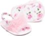 Monnalisa ruffle-detail floral sandals Pink - Thumbnail 2