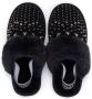 Monnalisa stud-embellished slingback slippers Black - Thumbnail 3