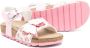 Monnalisa teddy bear glittered sandals Pink - Thumbnail 2