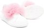 Monnalisa tulle-inserts leather sneakers White - Thumbnail 2