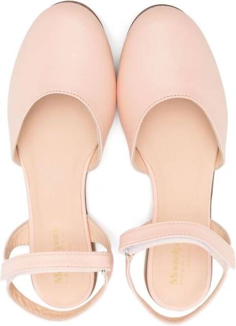 MONTELPARE TRADITION closed-toe leather sandals Pink