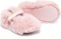 MONTELPARE TRADITION faux-fur touch-strap shoes Pink - Thumbnail 2