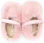 MONTELPARE TRADITION faux-fur touch-strap shoes Pink - Thumbnail 3