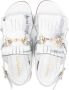 MONTELPARE TRADITION fringed leather sandals Silver - Thumbnail 3