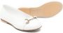 MONTELPARE TRADITION horsebit-detail leather ballerina shoes White - Thumbnail 2