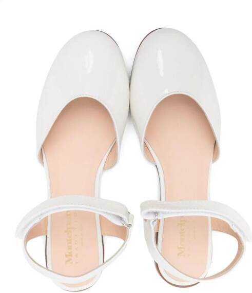 MONTELPARE TRADITION patent leather sandals White