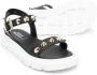 MONTELPARE TRADITION studded leather sandals Black - Thumbnail 2