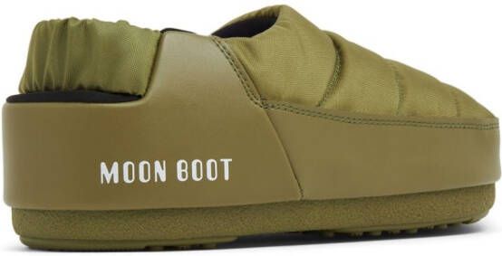 Moon Boot Evolution padded flat sandals Green