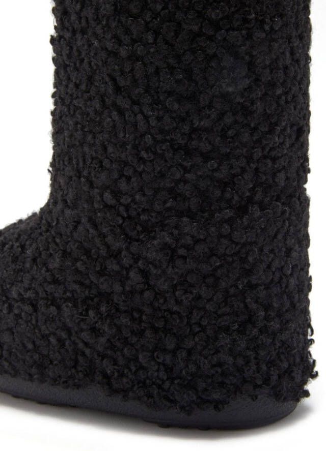 Moon Boot Icon faux-curly boots Black