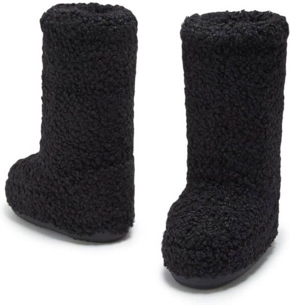Moon Boot Icon faux-curly boots Black