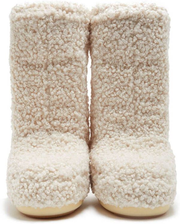 Moon Boot Icon faux-curly boots Neutrals