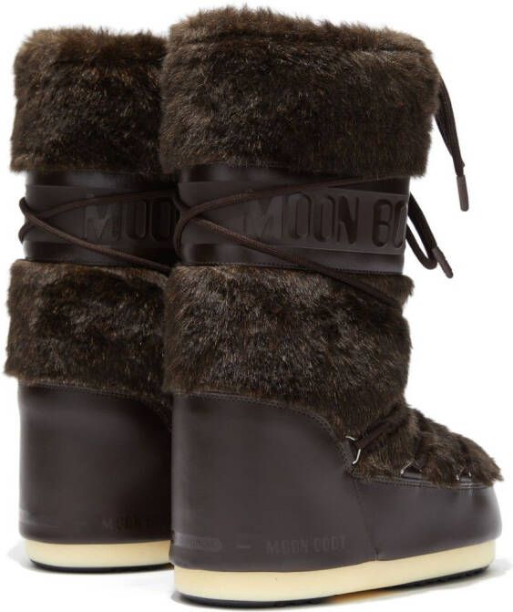 Moon Boot Icon faux-fur snow boots Brown