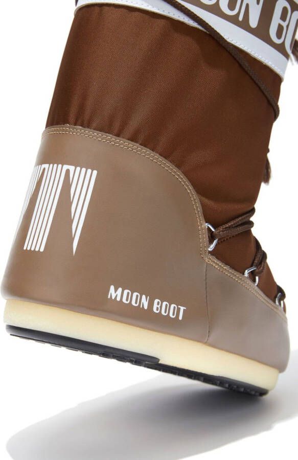 Moon Boot Icon logo-tape snow boots Brown
