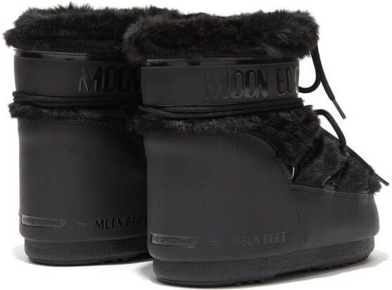 Moon Boot Icon Low faux-fur detail boots Black