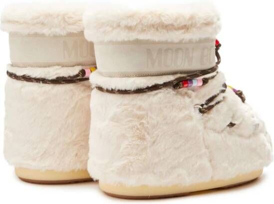 Moon Boot Icon Low faux-fur snow boots Neutrals