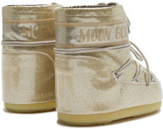 Moon Boot Icon Low Glitter boots Gold
