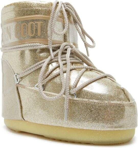 Moon Boot Icon Low Glitter boots Gold