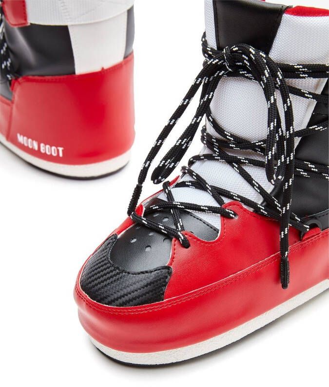 Moon Boot Boston lace-up sneaker boots Red