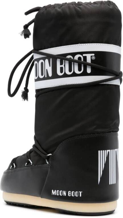 Moon Boot Icon panelled waterproof boots Black