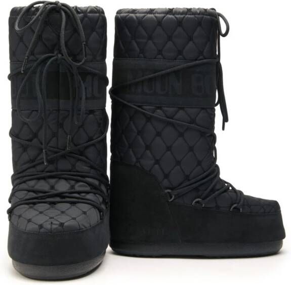 Moon Boot Icon quilted snow boots Black