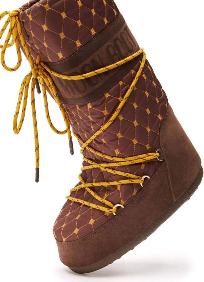 Moon Boot Icon quilted snow boots Brown