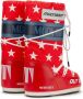 Moon Boot Icon Retrobiker star-print boots Red - Thumbnail 2