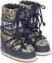 Moon Boot Kids Icon floral-print snow boots Blue - Thumbnail 2