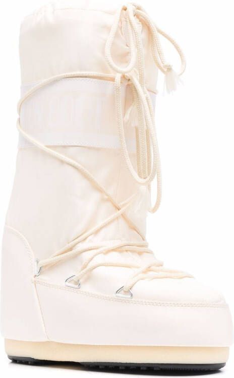 Moon Boot Kids Icon Junior lace-up snow boots White