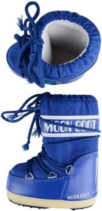 Moon Boot Kids Icon logo-print snow boots Blue