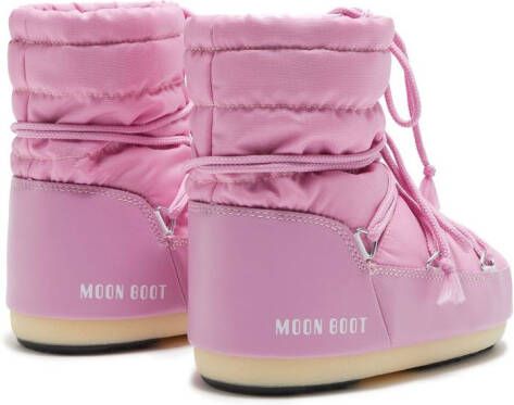 Moon Boot Kids logo-print ankle-length boots Pink
