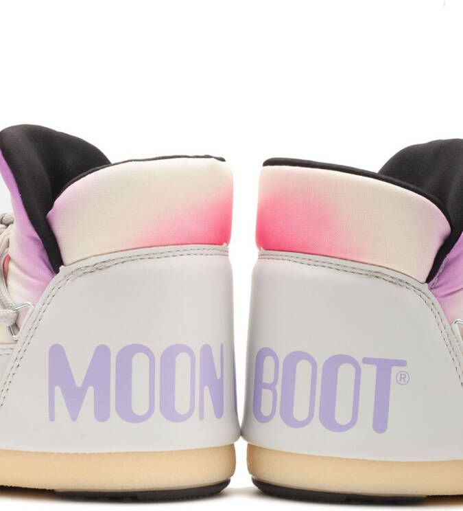 Moon Boot Kids logo-print ankle-length boots Grey