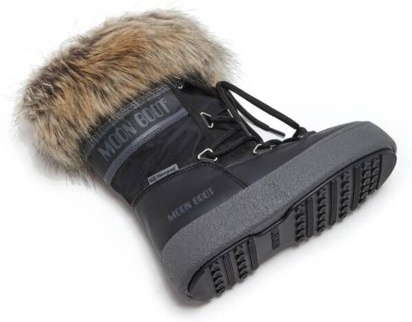 Moon Boot Kids ProTECHt Monaco faux-fur snow boots Black