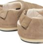 Moon Boot Kids round-toe suede slippers Neutrals - Thumbnail 3