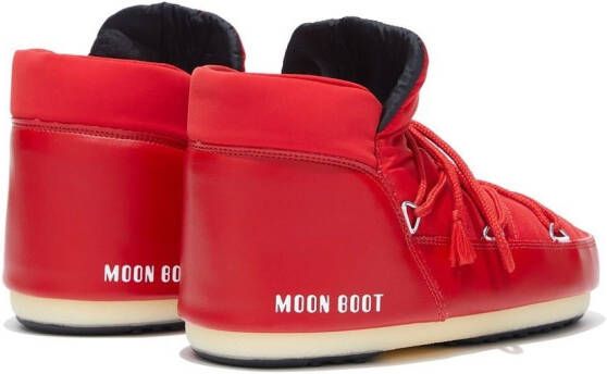 Moon Boot lace-up padded ankle boots Red