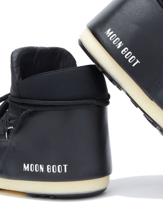 Moon Boot logo-print padded ankle boots Black