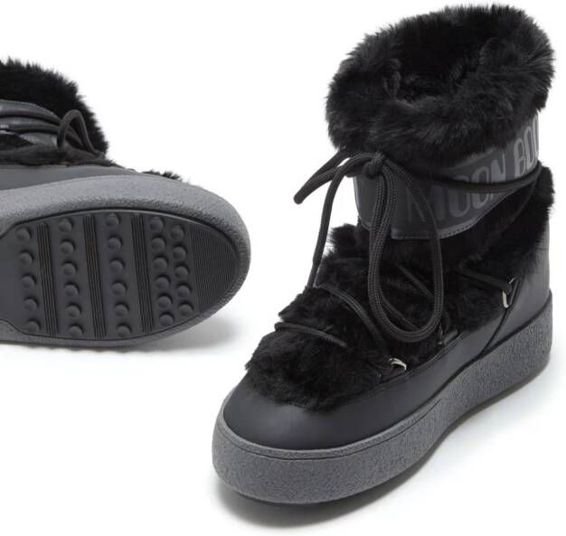 Moon Boot LTrack Faux-Fur boots Black