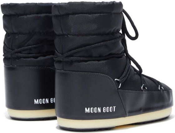 Moon Boot quilted logo-print ankle boots Black