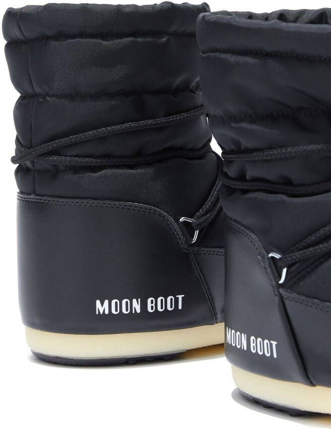 Moon Boot quilted logo-print ankle boots Black
