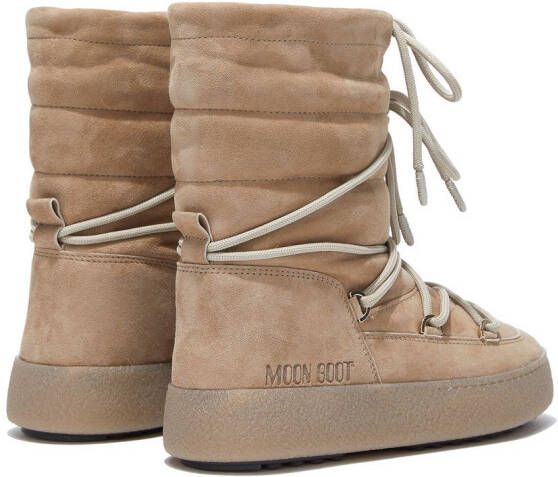 Moon Boot Track padded lace-up boots Neutrals