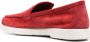 Moorer almond-toe suede loafers Red - Thumbnail 3