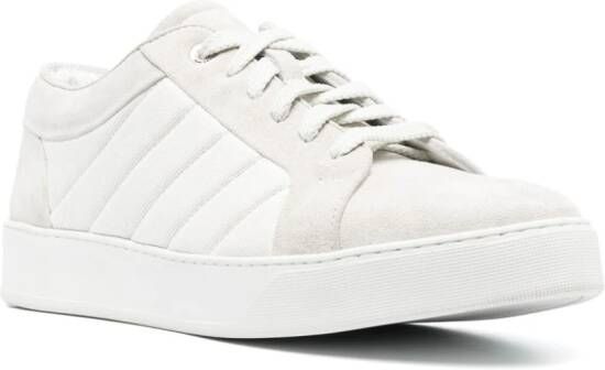 Moorer quilted low-top sneakers Grey