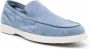Moorer suede slip-on loafers Blue - Thumbnail 2