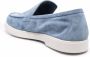 Moorer suede slip-on loafers Blue - Thumbnail 3