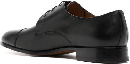 Moreschi lace-up leather derby shoes Black