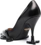 Moschino 100mm sculpted leather pumps Black - Thumbnail 3