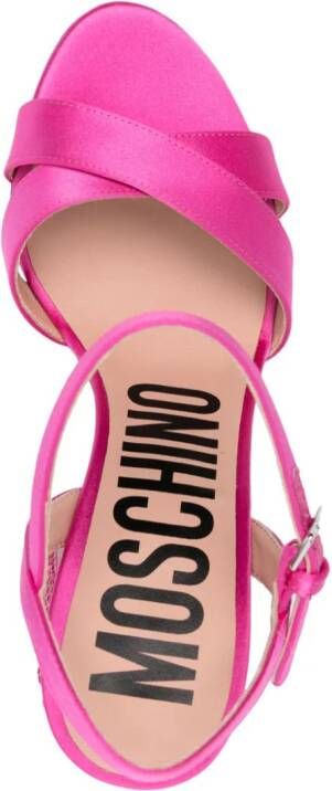 Moschino 105mm crystal-embellished sandals Pink