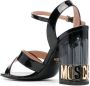 Moschino 110mm patent leather sandals Black - Thumbnail 3