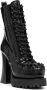 Moschino 120mm lace-up leather boots Black - Thumbnail 2